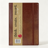 Cuaderno de Cuero PU Marrón Vintage 2026 con Banda Elástica, Tapa Dura, Páginas Rayadas, para Negocios, Oficina, Escritura, Regalo Personalizado