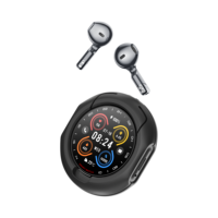 Reloj Inteligente Redondo con Auriculares Inalámbricos D9E 2026, Nuevo Diseño 2 en 1, Llamadas BT, Música, Frecuencia Cardíaca, Oxígeno en Sangre, Reloj Inteligente con Auriculares