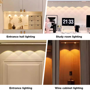 Hiện Đại Nhôm PVC Cảm Biến Chuyển Động LED Tủ Ánh Sáng Nút Điều Khiển Vô Bước Mờ Cho Nhà Bếp Tủ Quần Áo Tủ Quần Áo Chiếu Sáng - Product Image 4