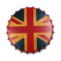 Offre spéciale bon prix impression personnalisée bouchon de bouteille de bière étain métal signe pour la décoration murale en gros