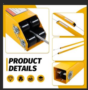 Système d'assistance de levage à deux poteaux pour remorque utilitaire à hayon, système de levage bilatéral avec hauteur de levage de 25 à 72,8 pouces pour remorques utilitaires ouvertes, Nouveau - Product Image 4