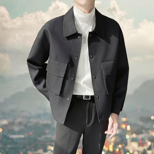 Chaqueta de Primavera Informal para Hombre, Estilo Nuevo, de Mezclilla, Cierre de Botón, Estilo Urbano, Bolsillos Grandes, Moda Sencilla - Product Image 2