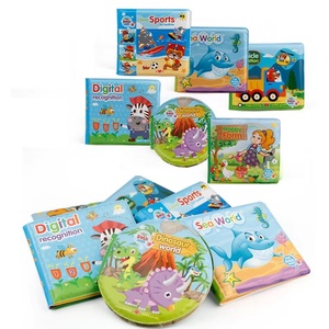 Libri da bagno per bambini libri da bagno impermeabili giocattoli da bagno per l'acqua giocattoli educativi per l'apprendimento precoce libri da bagno regalo per bambini piccoli - Product Image 1