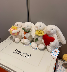 Boneka Kelinci Jelly Cat Bashful Beige, Boneka Lucu, Boneka Plush Kelinci Bertelinga Panjang, Bantal Penenang - Product Image 3