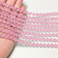Perles bicones facettées en résine époxy de 4 mm, en vrac, avec trou, pour cantonnière de rideau, couvre-lit, set de table, tapisserie, tête de lit