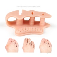 Séparateur d'orteils en gel de silicone, correcteur d'hallux valgus, espaceur doux et confortable, soulagement de la douleur, antidérapant, pour femmes et hommes