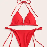 Çin fabrika OEM Bikini yüksek kalite özel mayo kadınlar OEM seksi sütyen ve Bikini setleri mayo Logo tasarımı
