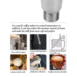 Boquilla de vapor para cafetera Besturn, acero inoxidable, 3 orificios, Y221007, para máquina de espresso - Product Image 4