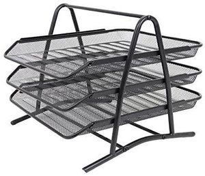 Hot Sale 3 Tier Mesh <b>File</b> Desk Organizer with 3 Sliding Trays for Letters, Documents, Mail, Paper Organizer - Product Image 2