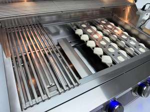 Barbecue à gaz commercial à 5 brûleurs en acier inoxydable 304 avec couvercle - Product Image 2