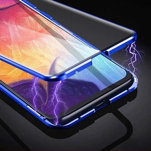 Funda de teléfono magnética de Metal de vidrio TPU de doble cara de protección completa de 360 ° para <span class=keywords><strong>Samsung</strong></span> S25 Ultra S22 S24 Ultra Plus A55 cubierta de parachoques - Product Image 6