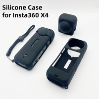 Juego de Protección Todo en Uno para Insta360 ONE X4 - Funda de Silicona, Tapa de Lente de Silicona y Protectores de Lente de Vidrio Óptico Templado