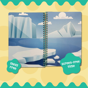 Livre d'autocollants en gelée de dessin animé pour enfants, imperméable, facile à nettoyer, réutilisable, activités de voyage en voiture - Product Image 3