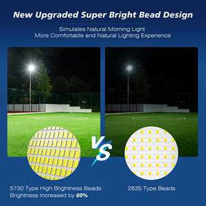 Lampioni Solari Stradali da 8000W per Esterni, Luci Solari Grandangolari da Esterno con Sensore di Movimento, Luci Solari Commerciali per Parcheggi dal Tramonto all'Alba - Product Image 3