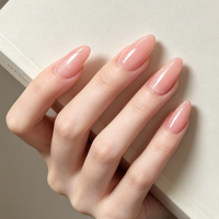 Ongles magnétiques de luxe en forme d'amande, en ABS de haute qualité, style Ins, couverture complète, pré-conçus, 12 pièces, réutilisables, faits à la main, à presser