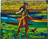 Mosaïques de vitraux biseautés en acrylique OEM pour la décoration de fenêtres de salle de bain et d'appartement