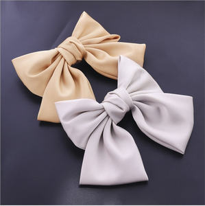 Acessórios de cabelo de cetim para mulheres, novo design, laço de cetim, elegante, cores puras, grampos de cabelo de borboleta, para meninas, venda imperdível - Product Image 3