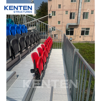 KENTEN Sièges de tribune portables personnalisés pour événements sportifs, les meilleures chaises mobiles pour gradins avec dossier de soutien