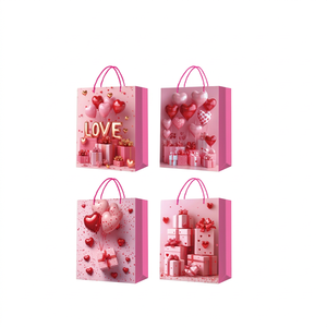 Erpsl 33178 Große Rechteckige Plastik Flache Bedruckte Geschenktüte Valentinstag-Zubehör - Product Image 1