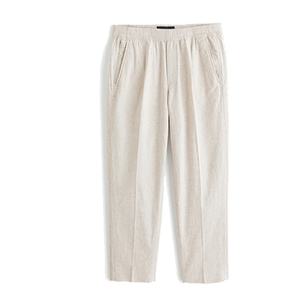 Pantalon en lin pour homme, nouveau design, respirant et anti-transpiration, mélange de lin, streetwear, pantalon en lin décontracté - Product Image 5