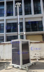 Di động tháp giám sát năng lượng mặt trời Powered CCTV hệ thống giám sát cho xây dựng trang web an ninh - Product Image 5