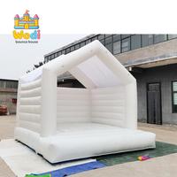 Structure Gonflable de Mariage Design Colonne Blanche Élégante 4x4m PVC Écologique Garantie 3 Ans pour Événements Extérieurs Haut de Gamme