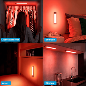 Cabinet Lighting <b>LED</b> with Motion Sensors Rechargeable <b>USB</b> On/Off for Kitchen Motion Sensor Modern 670nm red <b>light</b> - Product Image 6