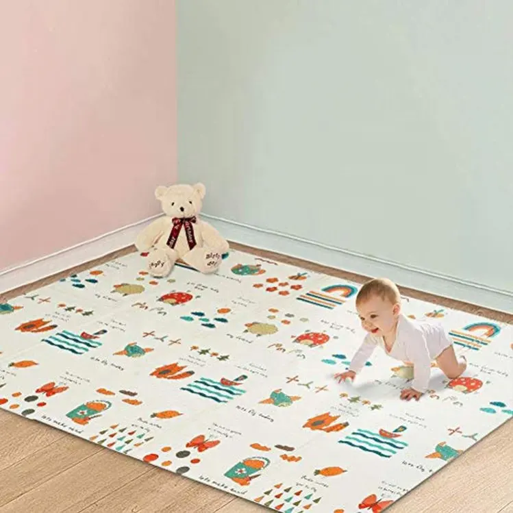 Tapis de sieste coloré, grand tapis de jeu pour enfants et bébés, cm arc-en-ciel