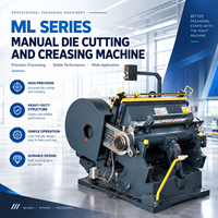 Machine de découpe et de pliage manuelle ML Safety Guard pour la fabrication de boîtes en carton ondulé
