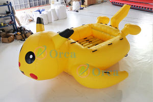 เรือลากน้ำเป่าลมลายปิกาจูสุดน่ารัก สนุกสนาน สำหรับเล่นน้ำในฤดูร้อน - Product Image 4