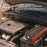 Jump Starter Mobil 6000A Arus Puncak dengan Klem Pintar, Paket Booster Portabel 12V untuk Mesin Bensin & Diesel, Termasuk Kotak