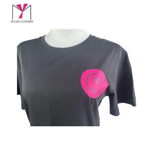 Offre Spéciale – T-shirt Femme Col V en Coton, Polyester et Rayonne avec Impression Logo Personnalisé – Coupe Ample Décontractée pour l'Été et la Pêche - Product Image 5