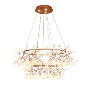 Luz <span class=keywords><strong>colgante</strong></span> de luciérnaga nórdica, decoración interior, luz <span class=keywords><strong>colgante</strong></span> LED para lámparas de sala de estar, candelabro creativo moderno de lujo - Product Image 2