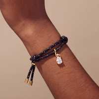 Collier en cordon tressé avec pendentif cœur en zircon taille carrée, attache dorée, pierre transparente, double cordon, cadeau pour femme