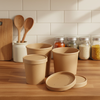 Boîte à lunch carrée pliable en papier kraft recyclable, rigide, pour restaurant, à emporter, avec finition brillante, pour collations, protection UV