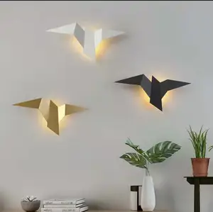NL Lampu Dinding Burung LED Minimalis, Lampu Tidur Led Modern Dekorasi Ruang Tamu Lampu Dinding Dalam Ruangan
