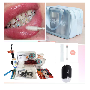 Perfect Tooth Gems Kit for Training Classes and New Business Tooth Gems Kit with Light and Glue Tooth Gem Material Kit - Product Image 1