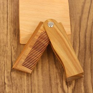 Wooden Handicraft Folding Wooden Sandalwood Comb Portable Anti-Static Hair Comb for Travel - Product Image 2