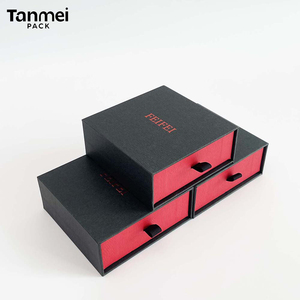 Custom Logo Cardboard <b>Black</b> Jewelry Packaging <b>Box</b> Paper <b>Box</b> with <b>Black</b> Foam Insert for Necklace Ring Bracelet Gift - Product Image 2