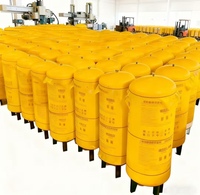 Réservoir vertical de stockage d'air et de gaz 300L-5000L 8-13bar pour compresseur d'air à vis en acier inoxydable 304/316