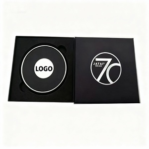 Posavasos <span class=keywords><strong>de</strong></span> Metal Personalizados OEM ODM, Posavasos Dorados Cepillados, Etiqueta con Emblema, <span class=keywords><strong>Compra</strong></span> al por Mayor, Fabricante y Proveedor Chino, Envío Rápido - Product Image 2