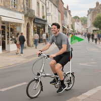 Drapeau de vélo personnalisable en fibre de verre, imprimé numériquement, pour enfants, accessoires pour voitures et vélos, 20x30cm, blanc