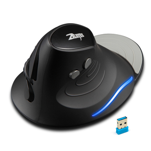 <span class=keywords><strong>ZELOTES</strong></span> Souris optique verticale F-17 2.4GHz sans fil 6 touches avec 3 DPI réglables - Product Image 1