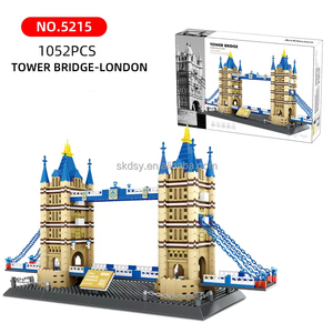 1031 Uds ABS arquitectura mundial ladrillos de acción 5215 <span class=keywords><strong>Tower</strong></span> <span class=keywords><strong>Bridge</strong></span> y Londres Inglaterra ciudad paisaje bloques de construcción modelo de juguete de plástico - Product Image 2