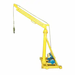 1 Tấn Xây Dựng Mái Nâng Máy Di Động Bùng Nổ Nâng Nhỏ Jib Crane Với Hoist