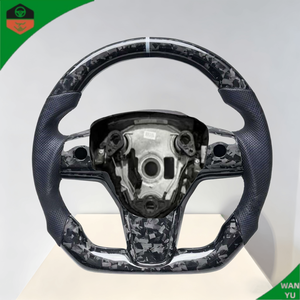 Volante de Cuero Negro con Calefacción, Sin Costuras, Modelo Mejorado, para Tesla Model 3 Y 2020 2021 2022 <span class=keywords><strong>2023</strong></span> - Product Image 2