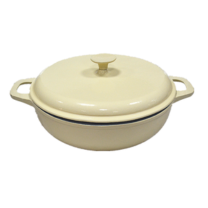 Casserole <span class=keywords><strong>en</strong></span> <span class=keywords><strong>fonte</strong></span> émaillée de <span class=keywords><strong>30</strong></span>,5 <span class=keywords><strong>cm</strong></span>, robuste, pour la cuisine, avec couvercle - Product Image 1