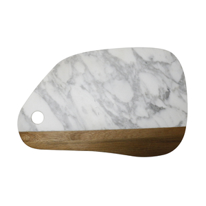 <span class=keywords><strong>Planche</strong></span> à découper en bois naturel de maison marbre et acacia pour <span class=keywords><strong>fromage</strong></span> charcuterie saucisse collation avec trou de suspension - Product Image 2