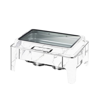 Réchaud à nourriture électrique en acier inoxydable à motif marbré Airuisi 6L 9L, réchaud de service de luxe pour hôtel et restaurant, ensemble de buffet