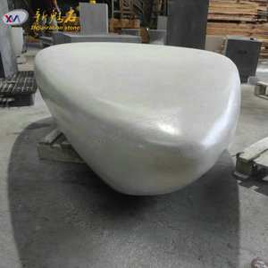 Nuevos Materiales de Construcción de Piedra, Banco de Piedra Taishi Gris, Concreto de Alto Rendimiento, Banco Artístico para Parques al Aire Libre - Product Image 1